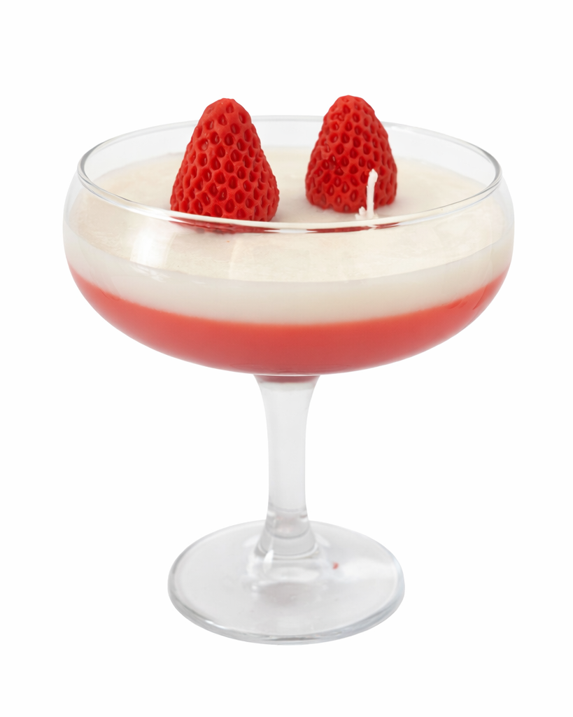 Strawberry Fizz koktélgyertya