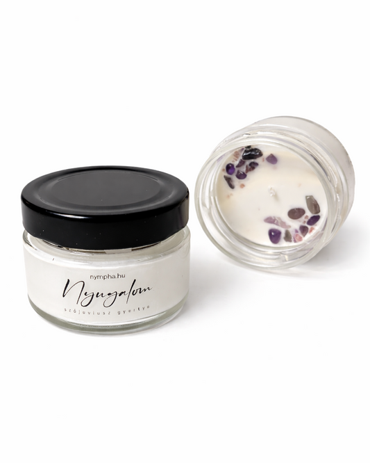 Nyugalom manifesztációs ásványgyertya